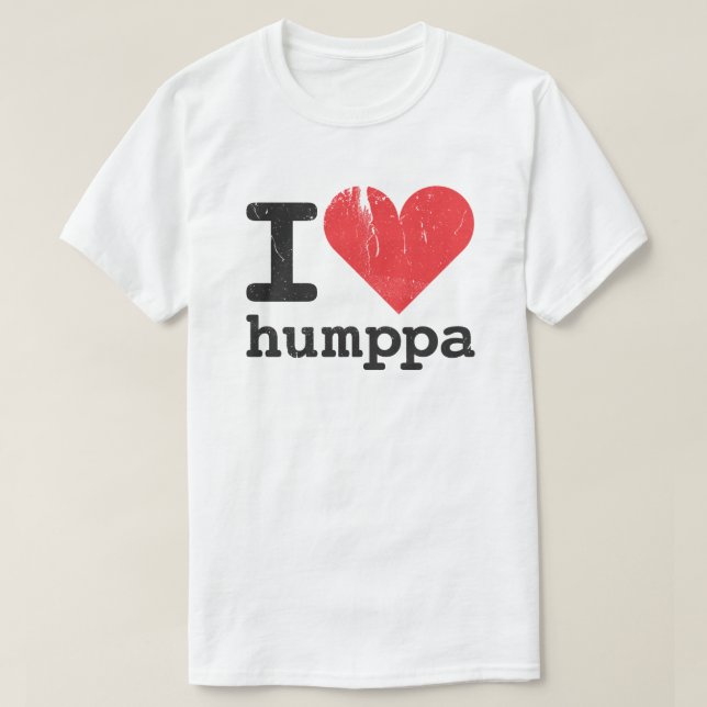 Jag älskar Humppa Basic T-Shirt (Design framsida)