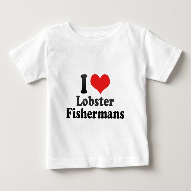 Jag älskar humret Fishermans T Shirt (Framsida)