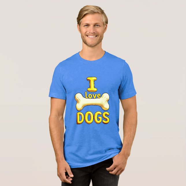 JAG ÄLSKAR HUNDAR T SHIRT (Framsida Full)