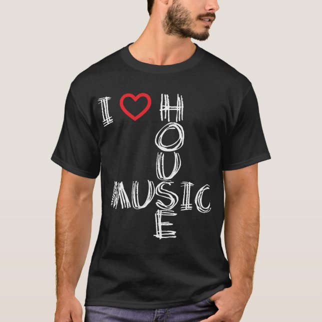 Jag älskar husmusik 4 tee (Framsida)