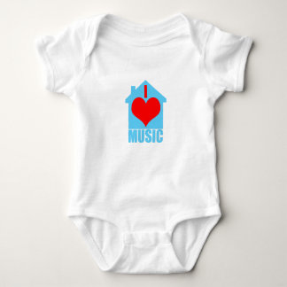 Jag älskar husmusik - hjärtahus t-shirt