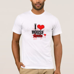 jag älskar husmusik t-shirt