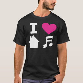 Jag älskar husmusik t shirt