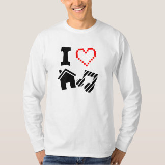Jag älskar husmusik t-shirt
