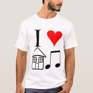 Jag älskar husmusik t-shirt