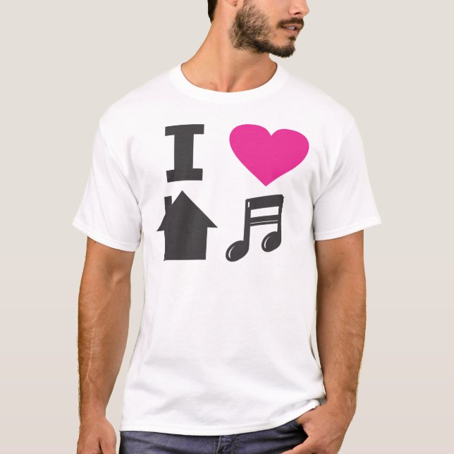 Jag älskar husmusik tee (Framsida)