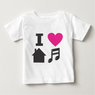 Jag älskar husmusik tee shirt