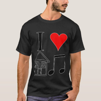 Jag älskar husmusik tee shirt
