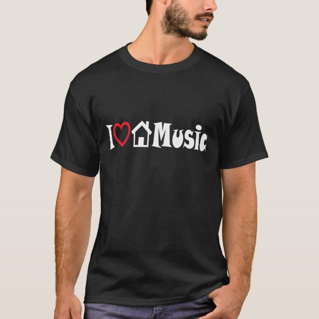 Jag älskar husmusikmörk tee (Framsida)