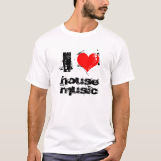 jag älskar husmusiktanken t-shirt