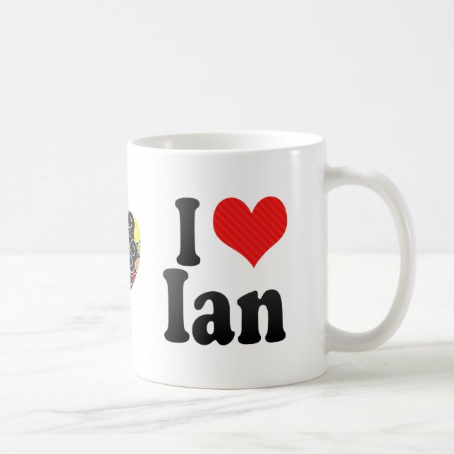 Jag älskar Ian Kaffemugg (Höger)