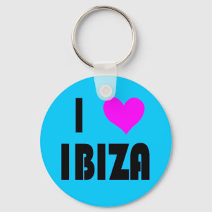 Jag älskar Ibiza keychain Nyckelring