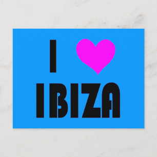 Jag älskar Ibiza vykort