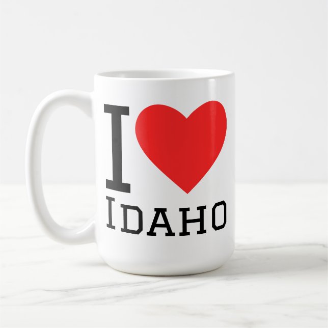 Jag älskar Idaho  Kaffemugg (Vänster)