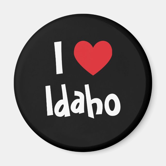 Jag älskar Idaho Magnet (Framsidan)