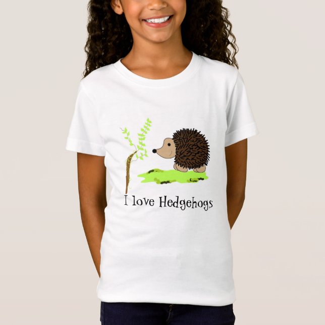 Jag älskar igelkottar t shirt (Framsida)