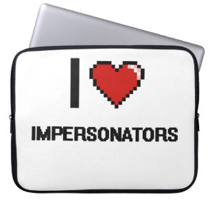 Jag älskar Impersonators Laptop Fodral