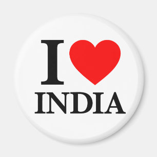Jag älskar Indien Magnet