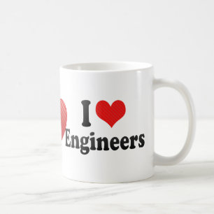 Jag älskar ingenjörer kaffemugg