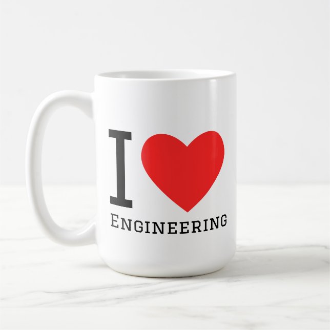 Jag älskar ingenjörskonst  kaffemugg (Vänster)