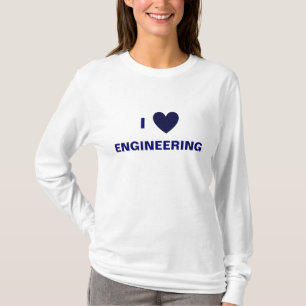 Jag älskar ingenjörsvetenskap t-shirt