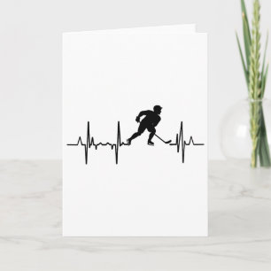 Jag älskar inlinehockeykardiogram kort