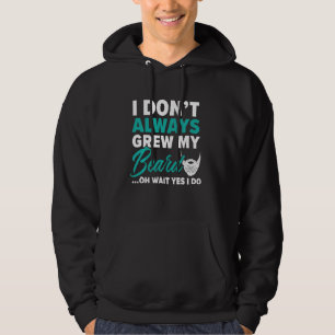 Jag älskar inte alltid mitt hjärta Beardy Bearded Hoodie