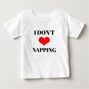 Jag älskar inte tupplur roligt rött hjärta Alla hj T Shirt
