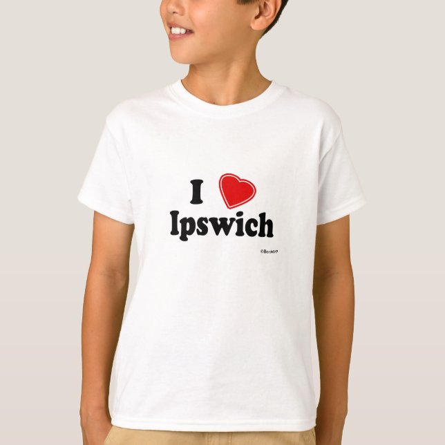 Jag älskar Ipswich T-shirt (Framsida)