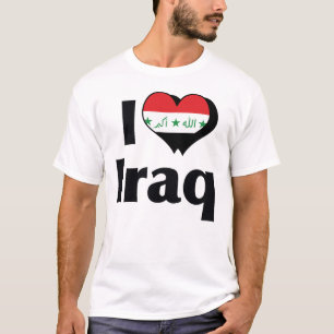 Jag älskar Irak flagga T Shirt