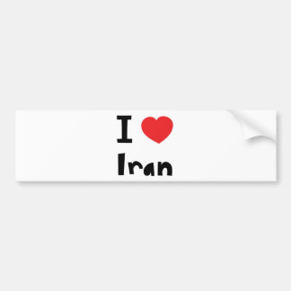 Jag älskar Iran Bildekal