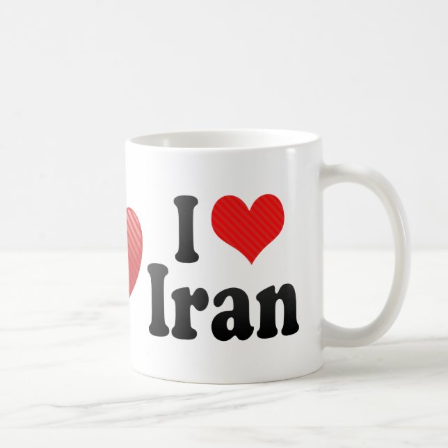 Jag älskar Iran Kaffemugg (Höger)