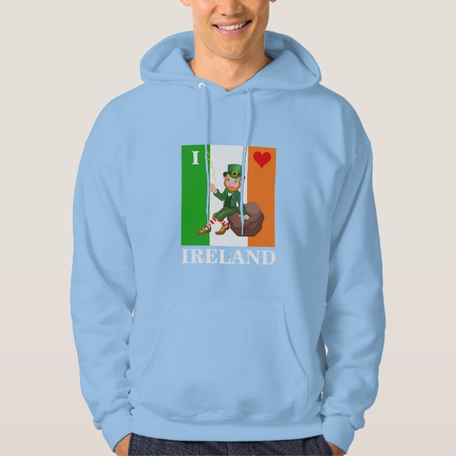 Jag älskar Irland Hoodie (Framsida)