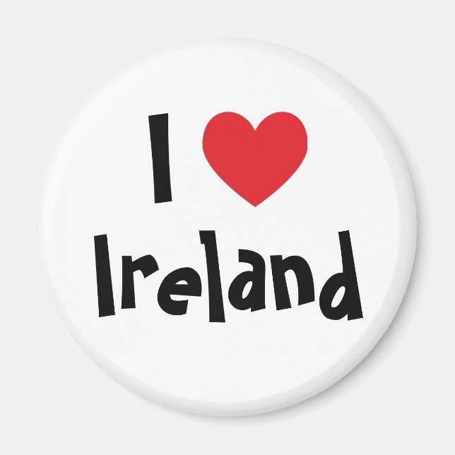 Jag älskar Irland-magnet Magnet (Framsidan)