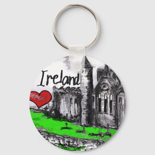 Jag älskar Irland Nyckelring