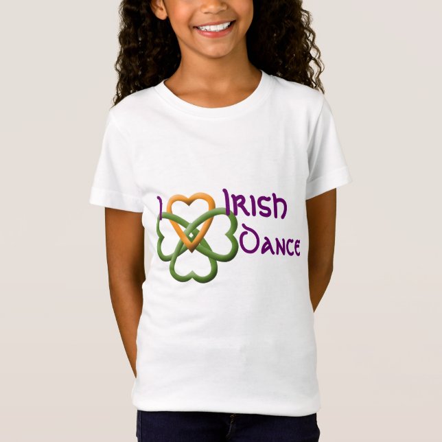 Jag älskar irländsk dans tee shirt (Framsida)