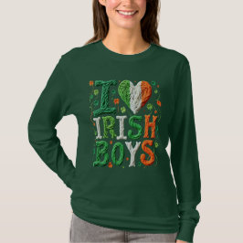 Jag älskar irländska pojkar - St. Patrick's Day Ga T Shirt