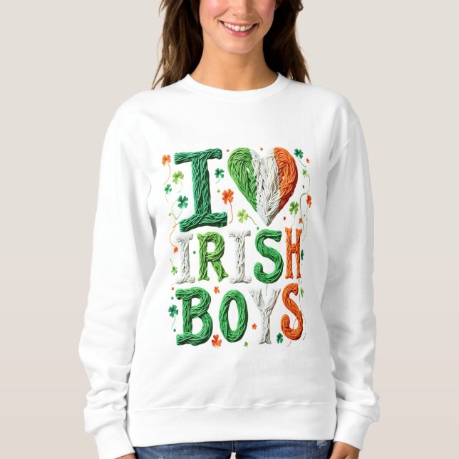Jag älskar irländska pojkar - St. Patrick's Day ga T Shirt (Framsida)