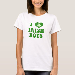 Jag älskar irländska pojkar t-shirt