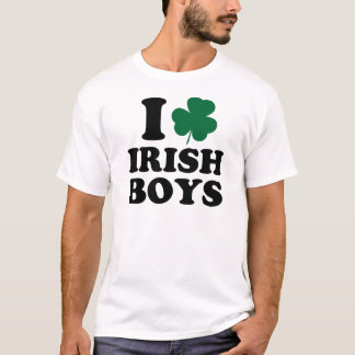 Jag älskar irländska pojkar tee shirt