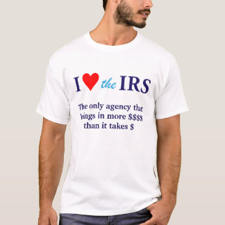 Jag älskar IRS med hjärta T Shirt