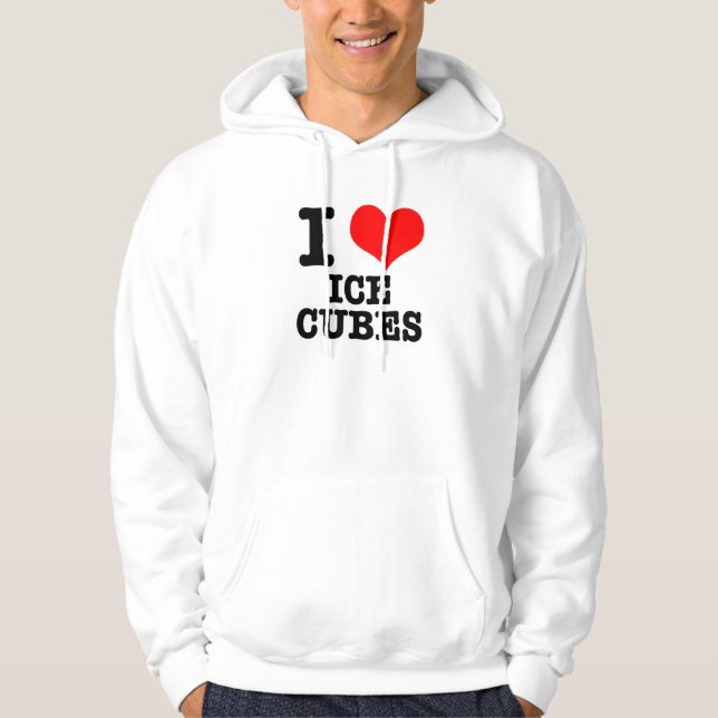 JAG ÄLSKAR ISBITAR SWEATSHIRT MED LUVA (Framsida)