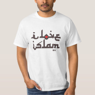 Jag älskar islamslogan t shirt
