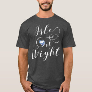 Jag älskar Isle of Wight Flagga T-Shirt
