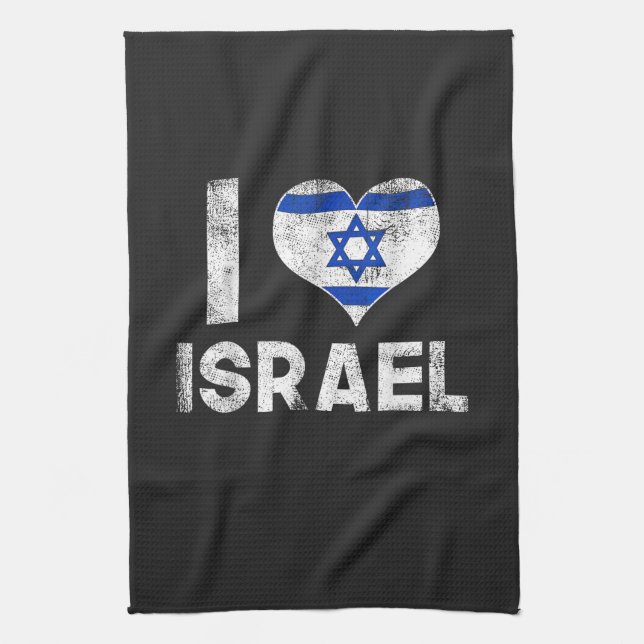 Jag älskar Israel Kökshandduk (Vertikal)