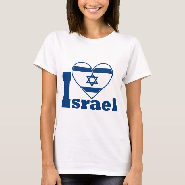 Jag älskar Israel Tee Shirt (Framsida)