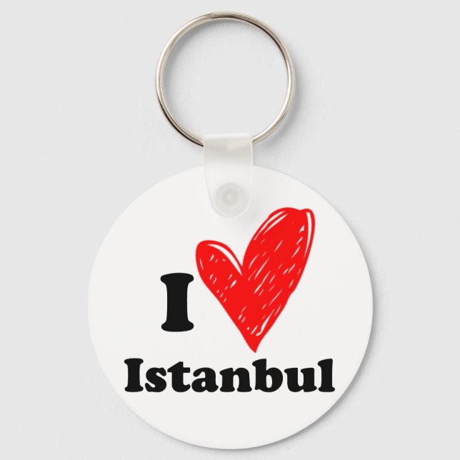 Jag älskar Istanbul Nyckelring (Framsida)