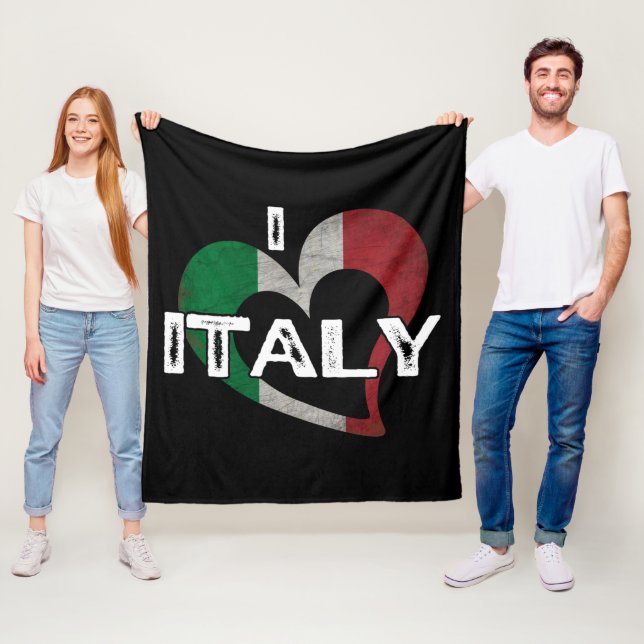 JAG ÄLSKAR ITALIEN FLEECEFILT (På plats)