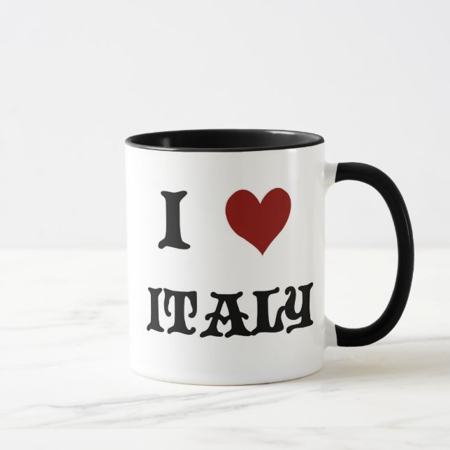 Jag älskar Italien Kaffe Mugg (Höger)