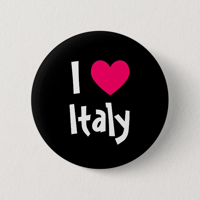 Jag älskar Italien Knapp (Framsida)